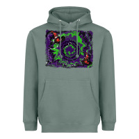 Sage halloween witch hat backgraund Heavyweight Hoodie - RanaPortraitStore