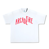 White Arcade Fire Urban Heavy Tee - linhVisuals