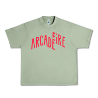 Oil Green Arcade Fire Urban Heavy Tee - linhVisuals
