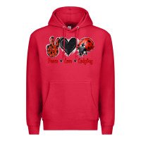 Cardinal Peace Love Ladybug Premium Hoodie - Jasminsmagicworld