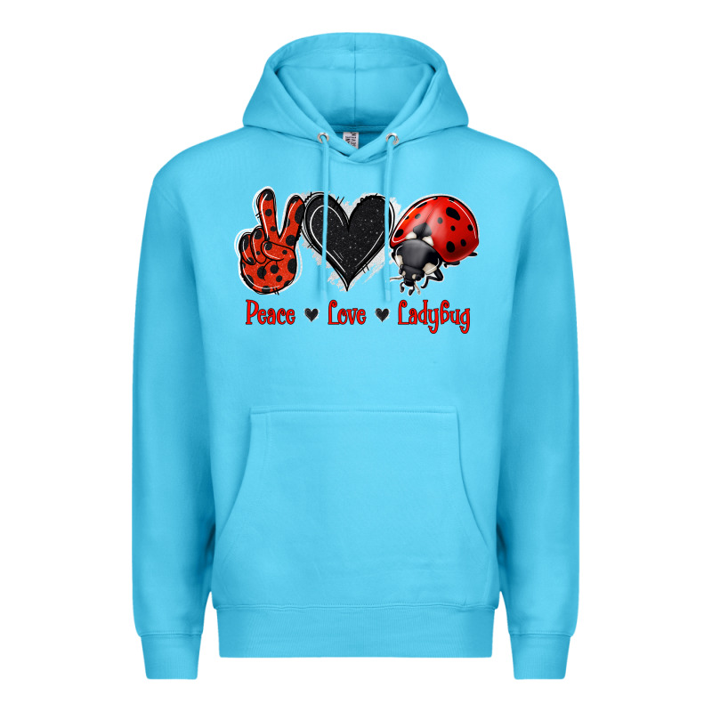 Peace Love Ladybug Premium Hoodie by Jasminsmagicworld | Teevron