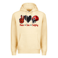 Pina Colada Peace Love Ladybug Premium Hoodie - Jasminsmagicworld