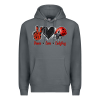 Rock Peace Love Ladybug Premium Hoodie - Jasminsmagicworld
