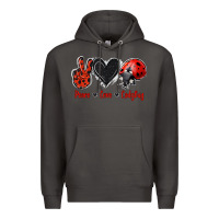 Smoke Peace Love Ladybug Premium Hoodie - Jasminsmagicworld