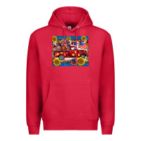 Cardinal 4th of july truck cow mousepad Premium Hoodie - BarkalooDesign