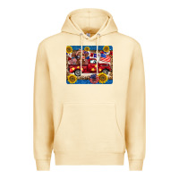 Pina Colada 4th of july truck cow mousepad Premium Hoodie - BarkalooDesign