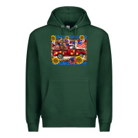Sports Green 4th of july truck cow mousepad Premium Hoodie - BarkalooDesign
