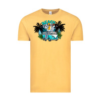 Vintage Mustard beach please Vintage Tee - CowhideDigitalArt