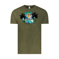 Vintage Olive beach please Vintage Tee - CowhideDigitalArt