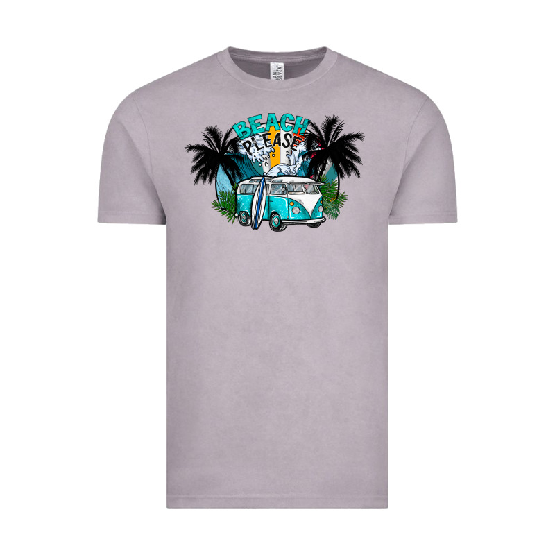Beach Please Vintage Tee by CowhideDigitalArt | Teevron
