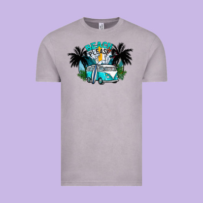 Beach Please Vintage Tee Designed By Cowhidedigitalart