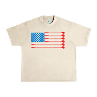 Sandshell patriotic golf usa flag Urban Heavy Tee - linhVisuals