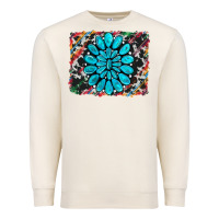 Sandshell cowhide and serape gemstone background Premium Sweatshirt - RanaPortraitStore