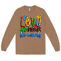 Toasted Coconut love needs no words Long Sleeve Tee - Artiststas