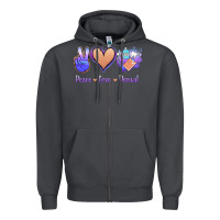 Smoke Peace Love Dental Zipper Hoodie - Jasminsmagicworld