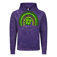Cloud Purple St. Patrick's Day Shamrock Rainbow Vintage Hoodie - Artiststas