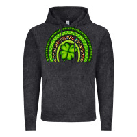 Vintage Black St. Patrick's Day Shamrock Rainbow Vintage Hoodie - Artiststas