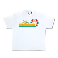 White curler sliding curling stone retro curling Urban Heavy Tee - linhVisuals