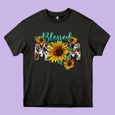 Blessed Mom Mother's Day Heavy Core Tee Designed By Fadigitalartstudio