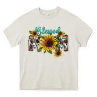 Cream Blessed mom Mother's Day Heavy Core Tee - FaDigitalArtStudio