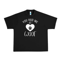 Black you had me at woof puppy dog lover Urban Heavy Tee - linhVisuals