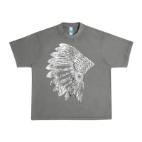 Tornado native american feather headdress indian chief tribes prid t shirt Urban Heavy Tee - linhVisuals