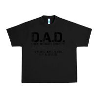 Black d.a.d. dads against diapers men's humor funny t shirt Urban Heavy Tee - linhVisuals