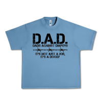 Pebble Blue d.a.d. dads against diapers men's humor funny t shirt Urban Heavy Tee - linhVisuals
