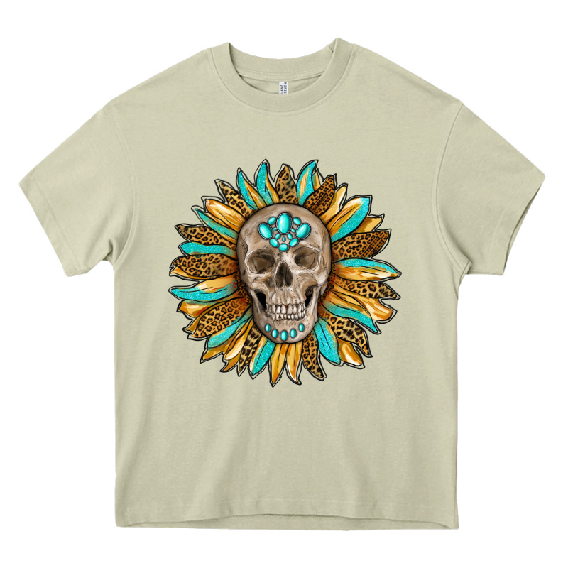 Sunflower With Skull Heavy Core Tee by RanaPortraitStore | Teevron