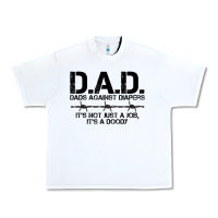 White d.a.d. dads against diapers men's humor funny t shirt Urban Heavy Tee - linhVisuals