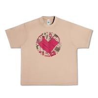 Burro womens happy valentine's day cute heart style for nurses life 2022 Urban Heavy Tee - linhVisuals