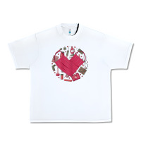 White womens happy valentine's day cute heart style for nurses life 2022 Urban Heavy Tee - linhVisuals