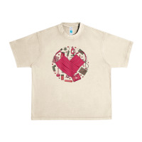 Sandshell womens happy valentine's day cute heart style for nurses life 2022 Urban Heavy Tee - linhVisuals