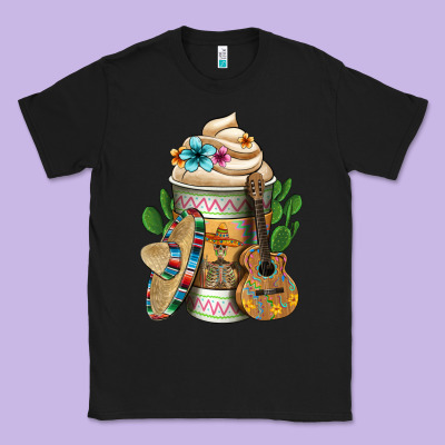 Mexican Hot Coffee Cup Classic Tee Designed By Fadigitalartstudio