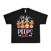 Black oh for peeps sake funny easter dachshund bunny ear egg t shirt Urban Heavy Tee - linhVisuals