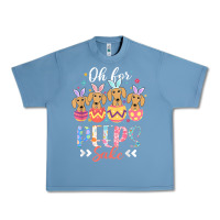Pebble Blue oh for peeps sake funny easter dachshund bunny ear egg t shirt Urban Heavy Tee - linhVisuals