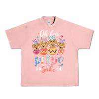 Salmon oh for peeps sake funny easter dachshund bunny ear egg t shirt Urban Heavy Tee - linhVisuals