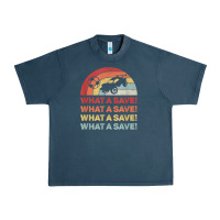Midnight Navy vintage retro what a save rocket soccer car league Urban Heavy Tee - linhVisuals