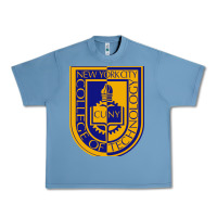 Pebble Blue new york city college of technology Urban Heavy Tee - linhVisuals