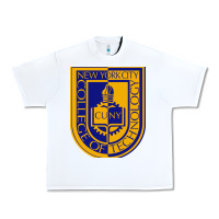 White new york city college of technology Urban Heavy Tee - linhVisuals