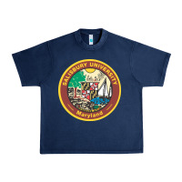 Navy salisbury university vectorized Urban Heavy Tee - linhVisuals