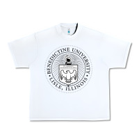 White Benedictine University Urban Heavy Tee - linhVisuals
