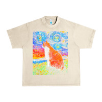 Sandshell cat t  shirt orange and white tabby cat t  shirt Urban Heavy Tee - linhVisuals