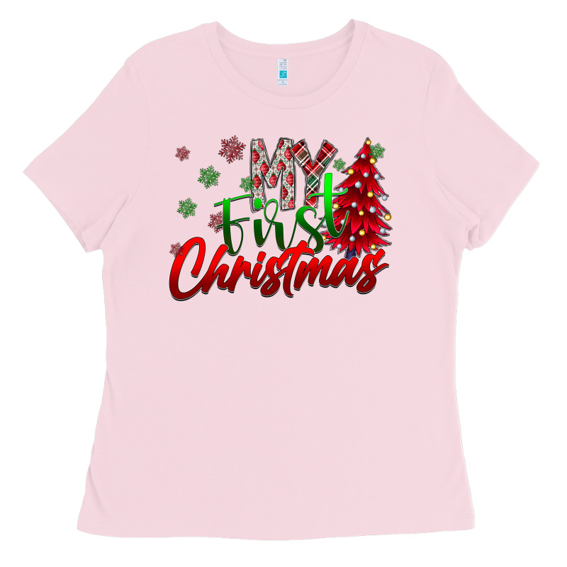 My First Christmas Ladies Tee by CowhideDigitalArt | Teevron