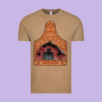 Barn Earning Vintage Tee Designed By Cowhidedigitalart
