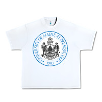 White university of maine at presque Urban Heavy Tee - linhVisuals
