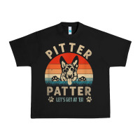 Black pitter tshirt patter german shepherd dog funny vintage retro t shirt Urban Heavy Tee - linhVisuals