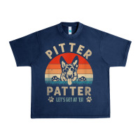 Navy pitter tshirt patter german shepherd dog funny vintage retro t shirt Urban Heavy Tee - linhVisuals