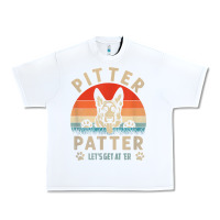 White pitter tshirt patter german shepherd dog funny vintage retro t shirt Urban Heavy Tee - linhVisuals