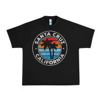 Black santa cruz california ca vintage graphic retro 70s t shirt Urban Heavy Tee - linhVisuals